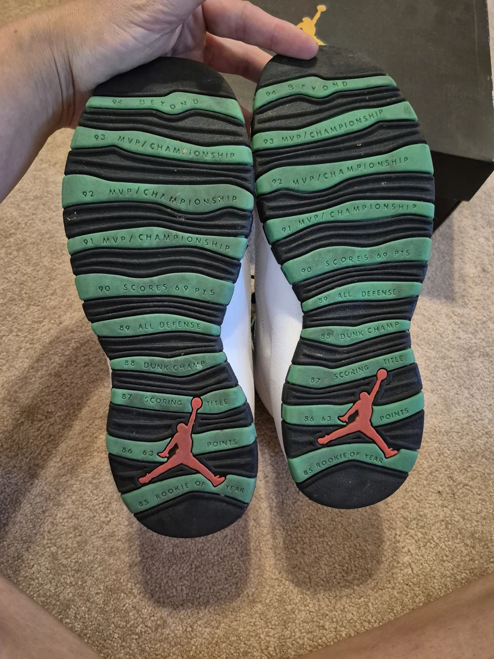 Air Jordan 10 Retro Verde 30th GG 6Y